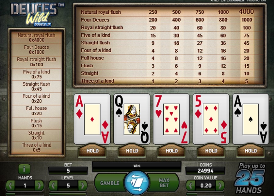 Deuces Wild Double Up