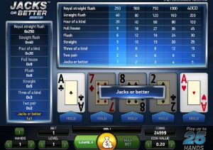 Jacks or Better Double Up